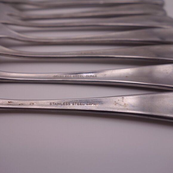 Set of Twelve(12) Stainless Steel Japan Cocktail Forks - Picture 12 of 13